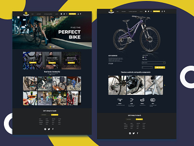 Bike Shop Ecommerce Website animation app branding design digital agency ecommerce illustration landing page minimal shop typography ui ux web design