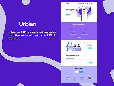 Urbian Finance Landing Page