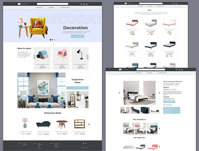 Furniture e-commerce website design ecommerce furniture furniture store icon minimal ui ux web webdesign website