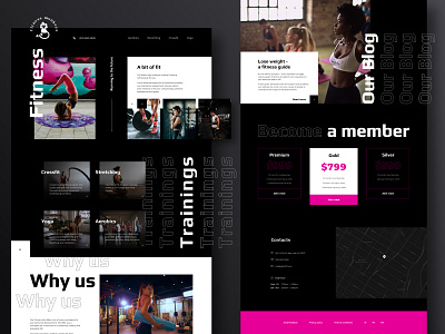 Fitness Monkeys | Website corporate website design typography ui ui ux design ux webdesign website