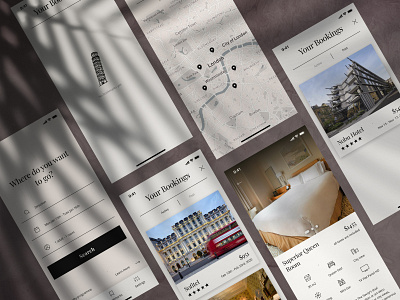 Mobile Application for booking hotels ios app design mobile app mobile app design mobile ui ui ux ui ux design webdesign