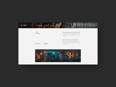 Ecity - Desktop UI alignment banner block design image text