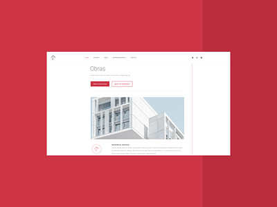 Esparta Engineer - Website UI alignment blocks build building civil clean construction engineer geometric negativespace red website