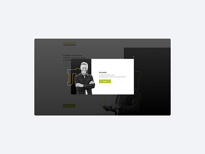 Trucks - Website UI black done floating message modal photo popup trucks ui yellow