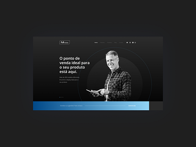 Product - Website UI banner blue dailyui dark dark mode dark theme dark ui grandient home ipad parallax