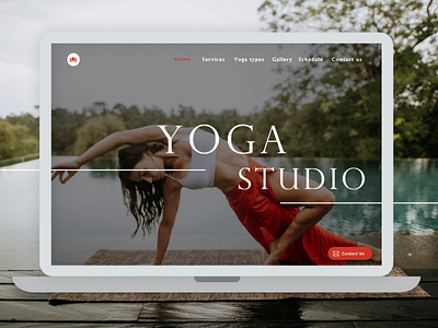 Yoga studio web page | UI design art design icon minimal type typography ui ux web website