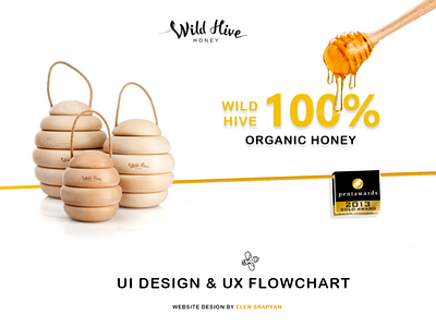 Honey Home Page | UI Design | UX FlowChart design homepage landingpage lettering typography ui design ux vector webdesign