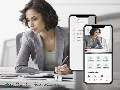 Application for Lawyers | UX/UI design design homepage icon