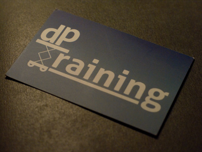 dp Training Business Card business card logo