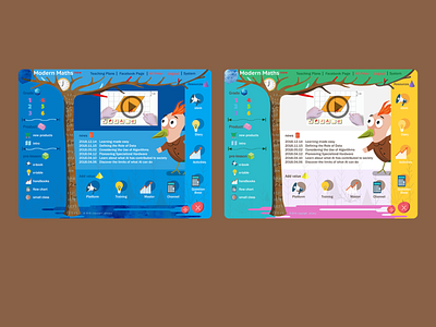 Educational Resource Platform app design illustration ui vector