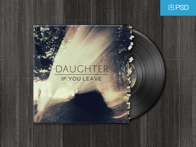 Vinyl Record PSD Freebie