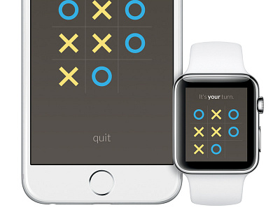 This is Exciting app apple watch design flat game ios game tic tac toe