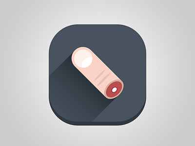 A Finger app icon blood bone cut finger flat icon ios minimal nail simple tap