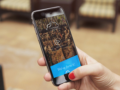 An Easy intro app clean forest intro ios mobile non profit