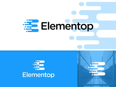 Elementop logo design modernlogo monogram tech logo