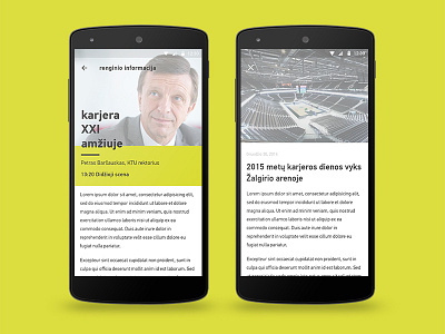 KTU Career Day app android material swiss typography