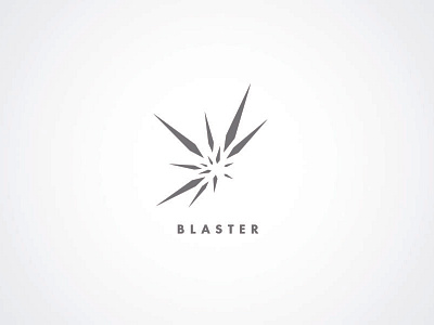 Blaster logo variation blast blaster explosion logo