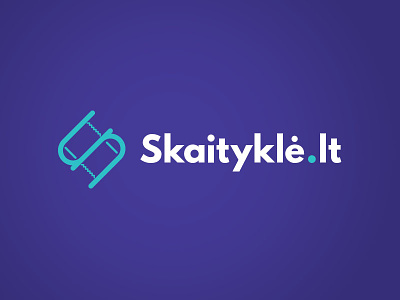 Skaitykle.lt logo variation book ebook logo