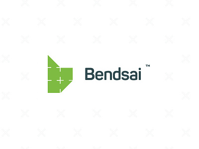 Bendsai logo bend industrial logo origami