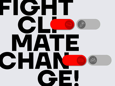 Daily UI 015. On/Off Switch adobexd climate climate crisis climatechange dailyui dailyuichallenge design interfacedesign ui ui design web webdesign