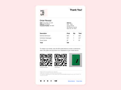 Daily UI 017. Email Receipt