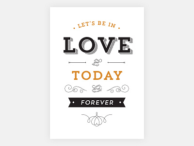 Let's be in Love card forever in love love marriage today trend trend font valentines day