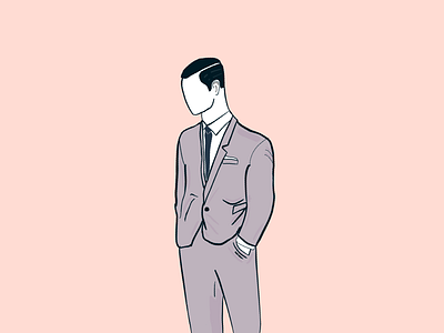 The Mad Men drawing illustrator lineart madmen suit