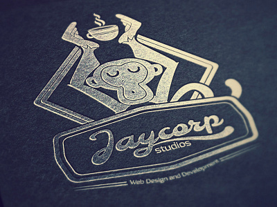 Jaycorp Studios Logo coffe developer jaycorpstudios logo monkey tribute