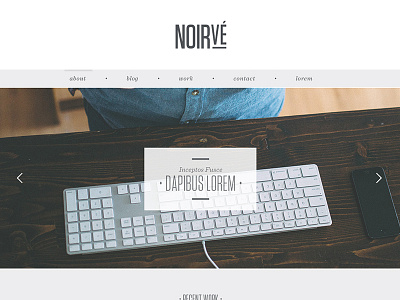 Noirvé 2.0 portfolio web design website