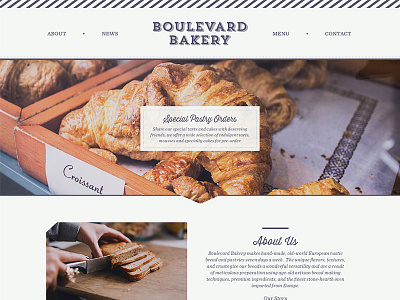 Boulevard Bakery Site bakery croissants food website yum