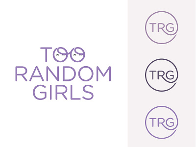 Too Random Girls logo + mark comedy logo mark