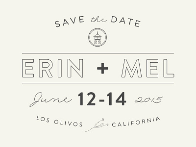Save The Date: Erin plus Mel