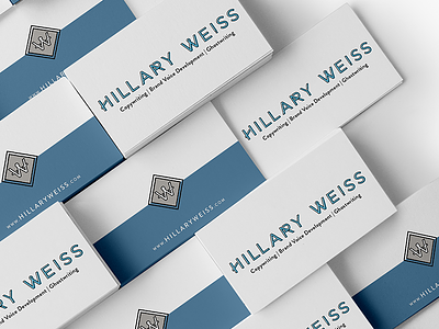 Hillary Weiss business cards branding business cards print