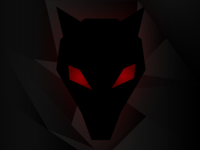 Wolf animal evil minimal vector wolf