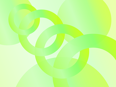 Rings geometric gradient green rings