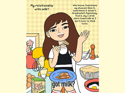 Got Milk 1990s 90s 90s kid ad advertisement cheese comic dairy design funny got milk illustration jennifer love hewitt kitchen milk nostalgic soy milk