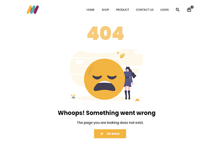 Daily UI Challenge - Day 008/100 (404 Error Page)