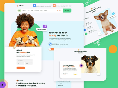 Pet SHop pet petshop ui ux web web design weblamding