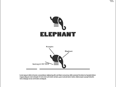 Elephant minimalist logo . minimal elephant elephantlogo iconiclogo iconoclastic iconoclasticlogo logo minimalist