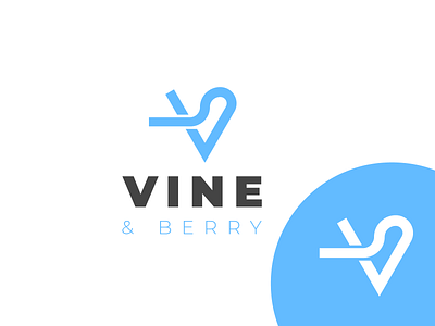 Vine Berry Minimalist Logo brandidentity branding branding design illustration letter logo logo logo design minimalist logo minimalist logo design vector