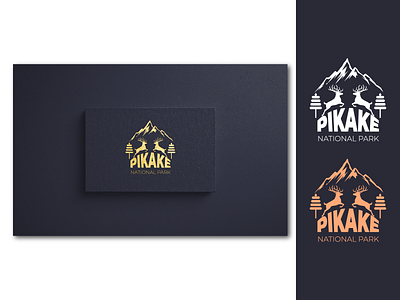 Pikake National Park Logo Design branding branding design deer logo logos minimal logo minimalist logo design national park logo nature navigation park logo