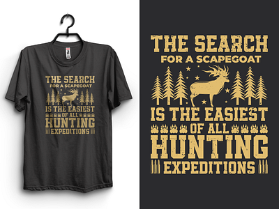 Hunting T-Shirt Design design hunting hunting t shirt hunting t shirt design hunting vector illustration logo minimalist t shirt t shirt design t shirt illustration