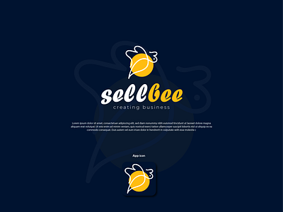 SellBee bee bee logo branding honey illustration logo minim minimalist sellbee trendy logo