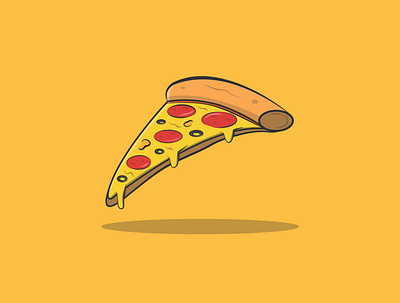 Pizza art design flat graphic design icon illustration illustrator logo minimal vector