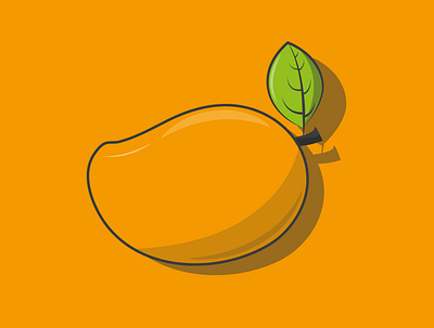 Mango art creative design flat graphic design icon illustration illustrator minimal vector