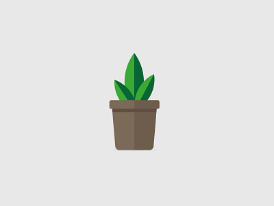 Flat pot art creative design flat graphic design icon illustration illustrator minimal plant vector