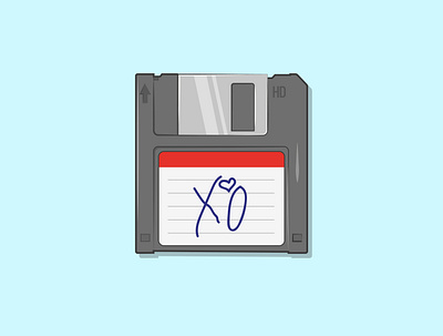 Floppy Disk art creative design flat graphic design illustration illustrator minimal vector