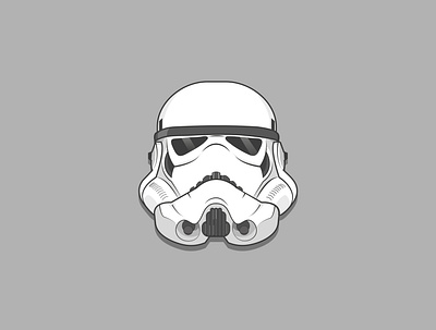 Trooper art creative design flat graphic design icon illustration illustrator minimal starwars stormtrooper vector