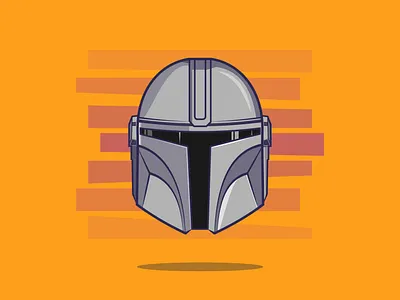 Din art creative design flat flat design graphic design illustration illustrator minimal starwars themandalorian vector