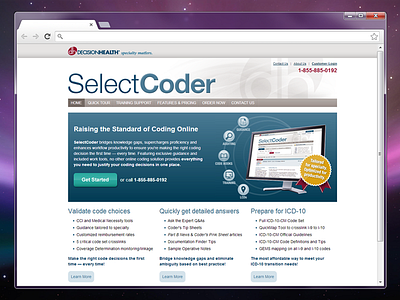 Selectcoder Marketing Home Page